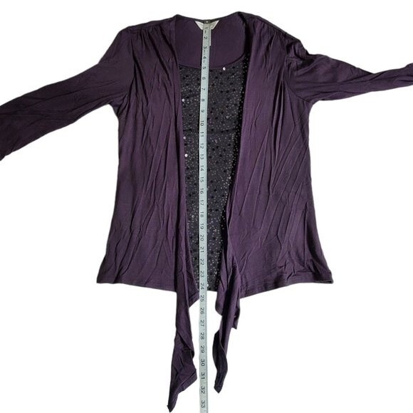 Three Seasons Maternity Layered Top with Sequin Accents Size S - Picture 11 of 12